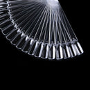 1Set False Nail Tips Nature Fan Finger Full Card Nail Art Display Practice  C3D9