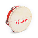 7" Musical Tambourine Tamborine Drum Round Percussion Gift for KTV Party  3CAU