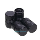 4pcs Aluminum Alloy Auto Car Tire Tyre Wheel Valve Stem Caps Dust Covers Black