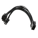 20cm CPU 8Pin to CPU 8Pin+4Pin Power Supply Adapter Cord Extension Cable