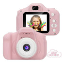 Kids Mini HD Digital Camera 2 inch Cute Photo Video Camera Toys Gift (Pink) A