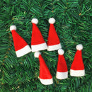 Mini Santa Claus Hats for Lollipop Christmas Party Holiday Lollypop Top-Topper