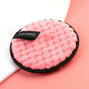 Fiber Makeup Remover Pad Reusable Face Cleaning Sponge Cosmetic Puff (Pink) A