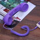 3.5mm Retro Radiation-Proof Telephone Handset Cell Phone Receiver (Purple)
