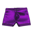 1/6 Scale Male Artificial Leather Shorts Purple & Golden for 12'' Hot Toys