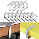 Tablecloth Clips 12 Packs Picnic Table Clips Flexible Stainless Steel Table