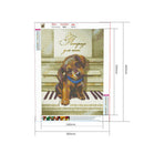 Full Round Drill 5D DIY Diamond Painting Dog Animal Embroidery Art (SM007)
