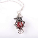 Locket Pendant Necklace Perfume Fragrance Essential Oil Aromatherapy Diffuser H