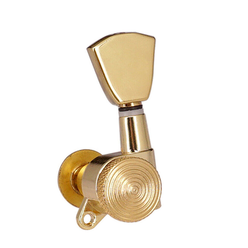 1 Set 6L Electric GuitarS Tuning Pegs Lock String Golden