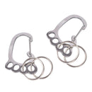 Cute Keychain Key Ring Hook Outdoor Camping Hiking Buckle Carabiner Key Hol FT