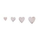 100pcs Mixed Heart Shaped Wood Chips DIY Handmade Accessories Decoration