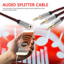 30cm 3.5mm Female to 3-Male Splitter Audio Cable