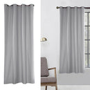 Waterproof Outdoor Curtain UV/Light Blackout for Patio Pivilion Gray 54x84"