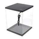 Clear Acrylic Display Case with Black Base, 8.27x8.27x7.87inch