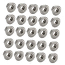 20pcs 304 Stainless Steel Hex Head Serrated Spinlock Flange Nuts M5
