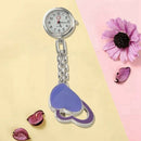 Nurse Watch Quartz Watch, Women, Clip Double Heart (purple), Pocket Watch W