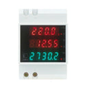 100A AC80 - 300V digital multifunctional DIN Rail Voltage Meter Voltmeter W