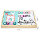 Magnetic Stickers Learning Drawing Board Toys Magnetic Jigsaw Puzzle Educat L8X8