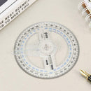 360 Degree Plastic Pointer Protractor Ruler Angle Finder Swing New Office A H8A1