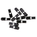 10 Pieces Zipper Pull Extension, Zip Cord Rope Ends, Repair Fixer for Clothes,