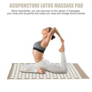 Spike Yoga Cushion Relieve Body Pain Acupuncture Massage Mat (Light Grey) A