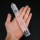 160mm Hexagonal Prism Natural Transparent Crystal Quartz Point Heal Wand Decor