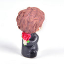 2pcs/Set Romantic Propose Marriage Lovers Micro Landscape PVC Decoration Do%!