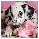Dog Flower 5D Full Drill Diamond Painting DIY Craft Needlework Cross Stitch