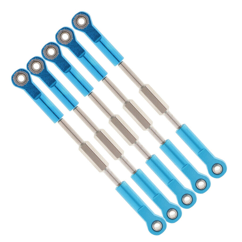 5pc Adjustable Servo Linkage Pulling Steering Rod for HSP 94762 94763 RC Car