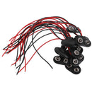 5pcs New Black Snap on 9V 9 Volt Battery Clip Connector Hard Shell Buckle Pro