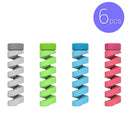 6pcs Cable Protector Bobbin Winder Data Line Case Rope Spring Twine Protectio.AU