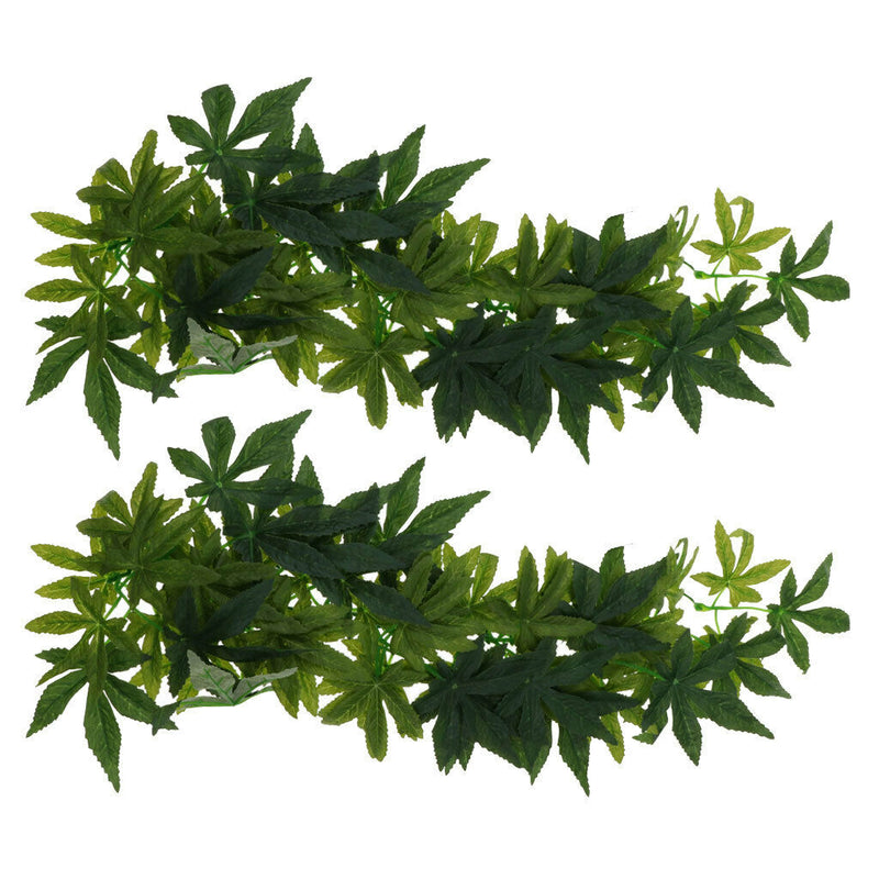 2 Pcs 50CM Planet Jungle Vine Terrarium Ornament for Reptiles and Amphibians