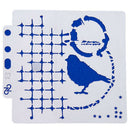 S82 Flower Spray Mold DIY Scrapbooking Stencil Cake Coffee Decorating Craft To3C