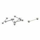 60* Mixed Medical Stainless Steel Lip Nail Tongue Navel Nail Body Pierce Jewelry