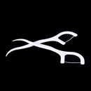 50Pcs/Pack Sticks Health Tooth Clean Picks Dental Floss Flosser Toothpicks TEUS