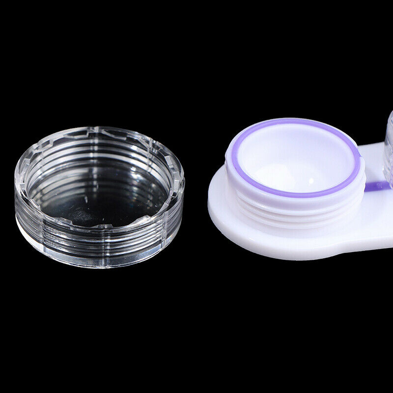 Plastic Candy Color Transparent Contact Lens Partner Case Travel Kit StoragSEAU
