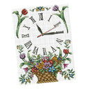 Flower Basket Clock DIY Stamped Cross Stitch Kits DIY Needlework Wedding