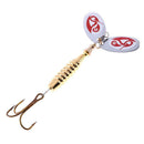 5pcs 9cm 17g Spinner Rotate Sequins Fishing Lures Artificial Fish Hook Bait
