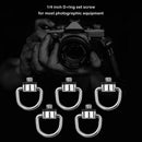 Portable 1/4 inch D-Ring Screw Camera Tripod Quick Release Plate Screw (5)