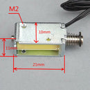 12V DC suction micro electromagnet spring push pull type rod solenoid magnet M&