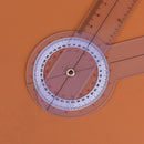 3pcs 6/8/12inch 360 degree protractor angle medical ruler spinal goniometer JR