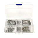 175Pc SPLIT PINS Cotter Fixings Set Assorted Sizes Zinc Plated Steel Hard C P6L8