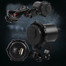 Cigarette Motorcycle Charger USB Power Motorbike Switch Socket Lighter With