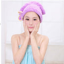 1x Magic Dry Hair Cap Shower Cap Super Absorbent Microfiber Hair Wrap Towel  Bj