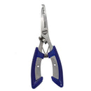 Gear Curved Stainless Steel Fishing Pliers Crimper Line Cut / Spring-Assist