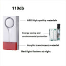 1X(Home Security Alarm Rood Flash With Sound Window Door Magnet Sensor Dete
