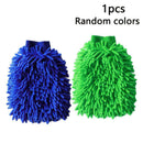Car Wash Washing Microfiber Chenille Mitt Auto Cleaning Glove Dust Washer R G5B7