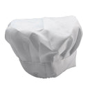 Unisex Elastic Design Chef Hat Baker BBQ Kitchen Cooking Hat Costume Cap White