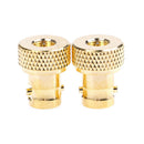 2Pcs BNC female jack to SMA male plug RF connector straight goldplatingadapterR6