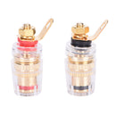 2X Amplifier Speaker Terminal Binding Post Connector For 4mm Banana Plug  JR